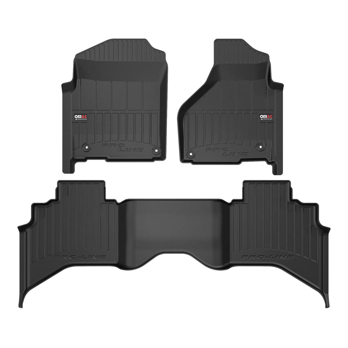 Dodge Ram 1500 Proline Floor Mat - Omac - Premium TPE - Black - 2019